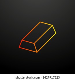 gold bar nolan icon. Elements of mobile banking set. Simple icon for websites, web design, mobile app, info graphics