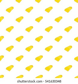 Gold bar pattern. Cartoon illustration of gold bar vector pattern for web