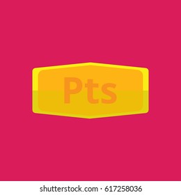Gold bar with Peseta symbol icon