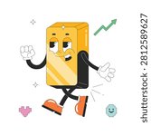 Gold Bar Retro Vector Illustration Eps 10 File