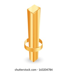 gold bar and gold ring icon