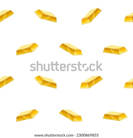 Gold bar seamless pattern, bullions golden treasury luxury rich