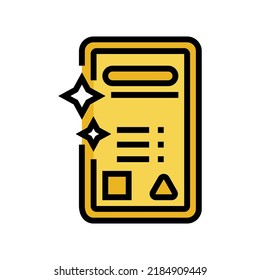 gold bar slot game color icon vector. gold bar slot game sign. isolated symbol illustration