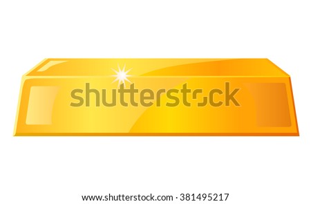 Gold bar vector illustration