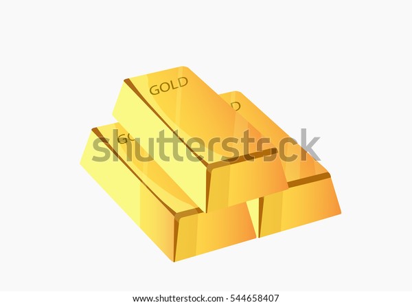 Gold Bar Vector Illustration Stock Vector (Royalty Free) 544658407