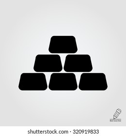 Gold bars icon