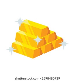 Gold bars icon design. Vector design