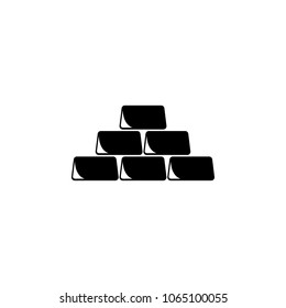 gold bars icon. Element of finance illustration. Premium quality graphic design icon. Signs and symbols collection icon for websites, web design, mobile app on white background