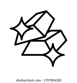 Icono de barras de oro o logotipo símbolo de signo aislado ilustración vectorial - iconos vectoriales de estilo negro de alta calidad

