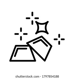 Icono de barras de oro o logotipo símbolo de signo aislado ilustración vectorial - iconos vectoriales de estilo negro de alta calidad
