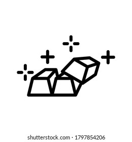 Gold Bars icon or logo isolated sign symbol vector illustration - high quality black style vector icons
