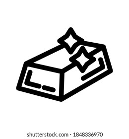 gold bars icon or logo isolated sign symbol vector illustration - high quality black style vector icons
