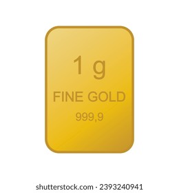 gold bars icon logo vector design template