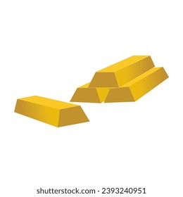 plantilla de diseño de vectores de iconos de barras doradas