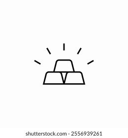gold bars icon sign vector