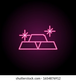 Gold bars icon. Simple thin line, outline vector of banking icons for ui and ux, website or mobile application
