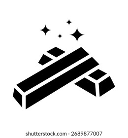 Gold Bars Icon vector illustration