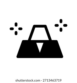 Goldbarren Symbol Vektorsymbol Design Illustration