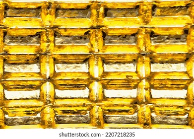 gold bars stacked next to each other