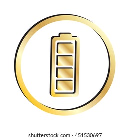 Gold Battery Icon
