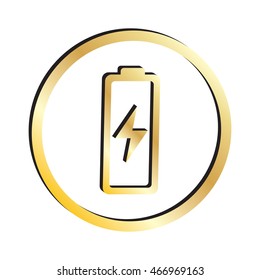Gold Battery Icon