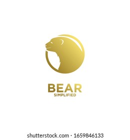 Logo des Goldenen Bärenkreises Symbol für Vektorillustration auf weißem Hintergrund
