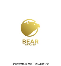 Logo des Goldenen Bärenkreises Symbol für Vektorillustration auf weißem Hintergrund
