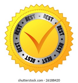 gold beautiful detailed label/button