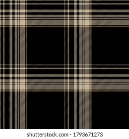 Gold, Beige and black tartan plaid Scottish seamless pattern.Texture from tartan, plaid, tablecloths, clothes, shirts, dresses, paper, bedding, blankets and other textile products.