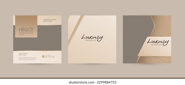 gold beige luxury flyer coupon brochure vector background template border frame layout for beauty fashion jewelry business