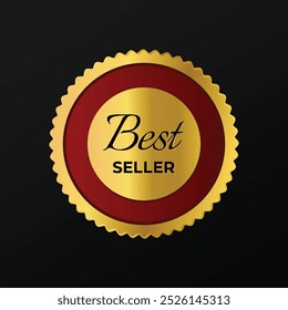 Gold Best Choice Round Sign With Ribbon.