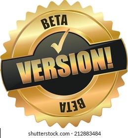 Gold Beta Version Sign