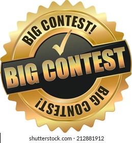 gold big contest sign