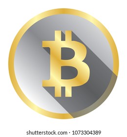 Gold Bitcoin icon