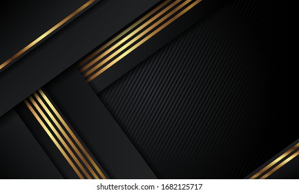 Gold And Black Abstract Luxury Background