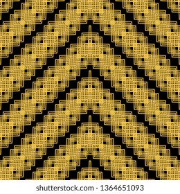Gold black Art deco Pattern tile with mandala art. Oriental vector background. Ethnic textile. Perfect for printing on fabric or paper