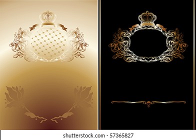 Gold And Black High Ornate Royal Backgrounds