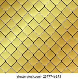 gold black line diamond shape pattern