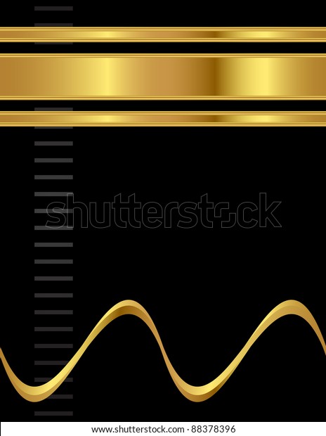 Arriere Plan Dore Et Noir Simple Et Image Vectorielle De Stock Libre De Droits 8796