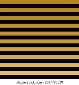 Gold black stripes seamless pattern.  Vector illustration.	