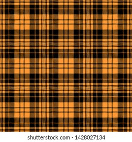 Gold and Black Tartan Plaid Scottish Seamless Pattern. Texture from tartan, plaid, tablecloths, shirts, clothes, dresses, bedding, blankets and other textile.