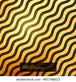 gold and black wavy pattern background