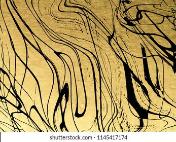 Gold, black, white marble template,  covers design, marble texture, backgrounds. Trendy pattern, graphic poster, brochure, cards. Vector illustration.