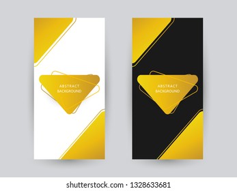 Gold black white simple elegant line triangle abstract background template. Can use for banner, flyer, cover. card, backdrop, presentation.