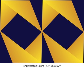 goldblauer abstrakter Hintergrund mit Copy Space Illustrator EPS 10