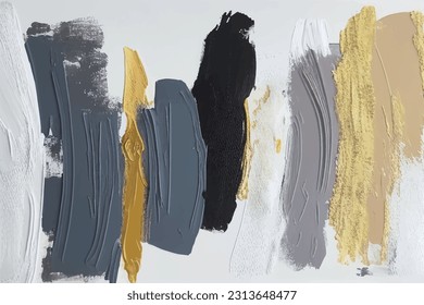 Gold and blue abstract vector watercolor art background