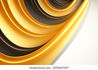 Gold Blue Wave Background, Abstract geometric background with liquid shapes. Vector illustration.