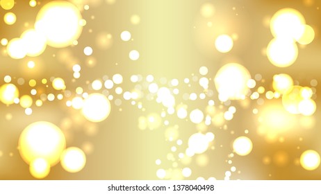 Gold Blur Lights Background
