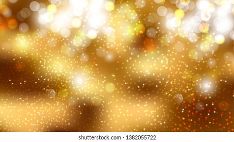 Gold Blur Lights Background Illustrator
