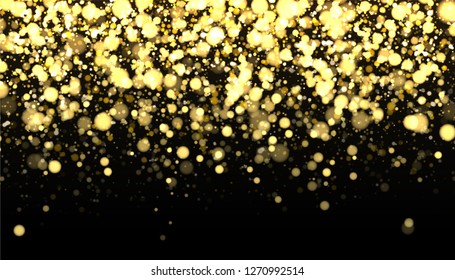 Gold Blurred Border On Black Background Stock Vector (Royalty Free ...